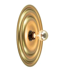 Straluma Ronde wand/plafondlamp gouden schaal> Plafondlampen|Wandlampen