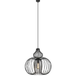 Straluma Scandinavische draad hanglamp mat zwart> Draadlampen|Eetkamerverlichting