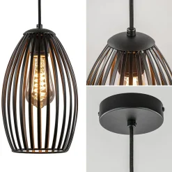 Straluma Scandinavische hanglamp mat zwart><noscript><img width=