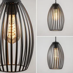 Straluma Scandinavische hanglamp mat zwart><noscript><img width=