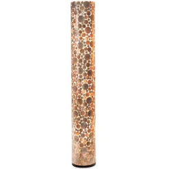 Straluma Schelpen vloerlamp goud cilinder groot> Schelpenlampen|Woonkamerlampen