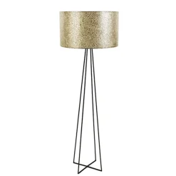 Straluma Schelpen vloerlamp met metaal groot> Schelpenlampen|Woonkamerlampen