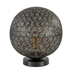 Straluma Sfeervolle tafellamp zwart/goud rond> Tafellampen|Moderne Verlichting