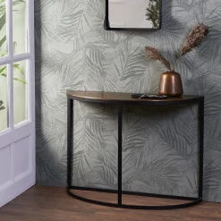 Straluma Sidetable Peto antiek brons met zwart 100x42x76 cm><noscript><img width=