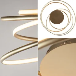 Straluma Sierlijke LED plafondlamp ringen goud><noscript><img width=