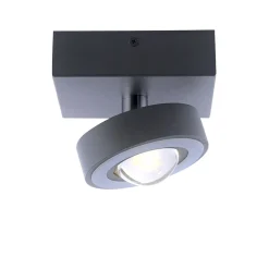 Straluma Smart plafondlamp met lens antraciet> Plafondlampen|Smart lampen
