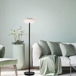 Straluma Smart vloerlamp zwart met wit glas dimbaar><noscript><img width=