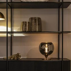 Straluma Smoke glazen tafellamp met gouden voet><noscript><img width=