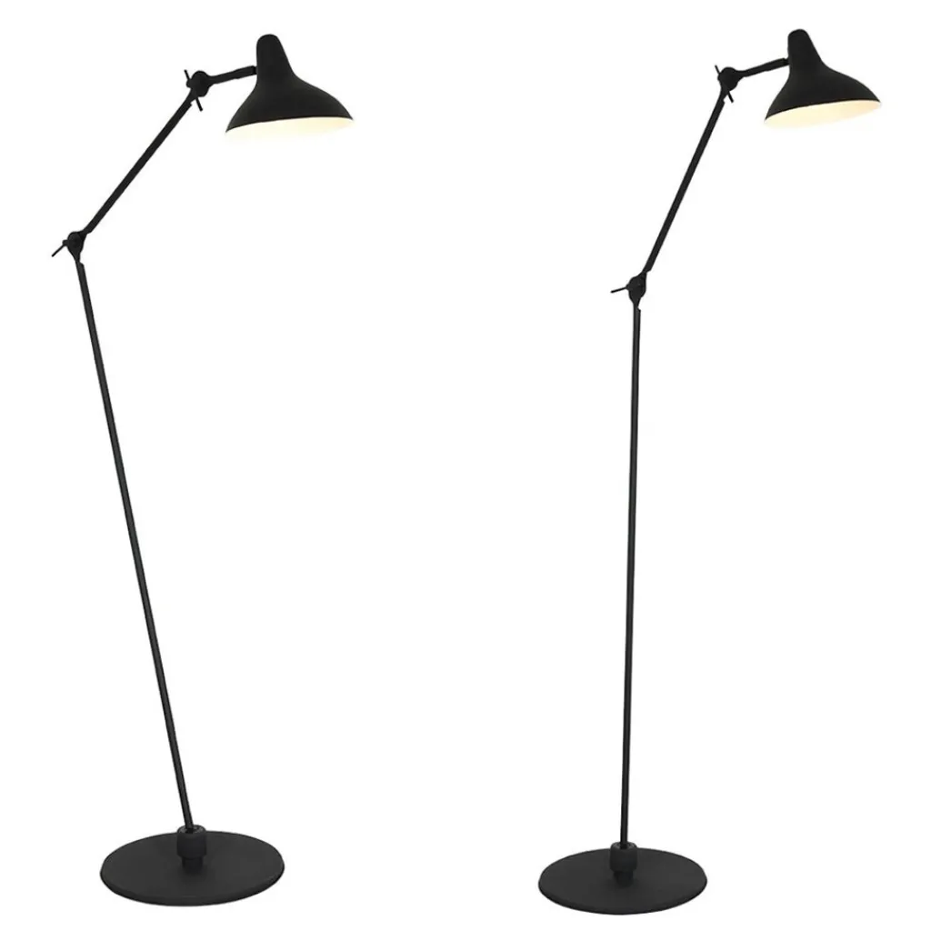 Straluma Staande leeslamp Anne Kasket zwart> Vloerlampen|Retro Verlichting