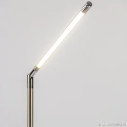 Straluma Staande leeslamp nikkel met dimmer><noscript><img width=