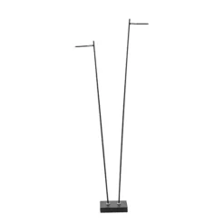 Straluma Staande 2-lichts leeslamp zwart 2xpushdimmer> Vloerlampen|Leeslampen