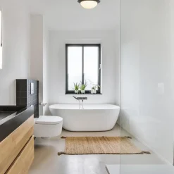 Straluma 3-Standen dimbare LED plafondlamp zwart met wit glas IP44><noscript><img width=