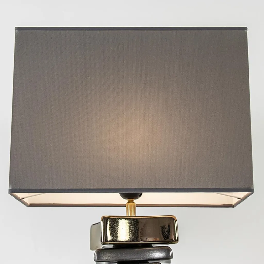 Straluma Stijlvolle tafellamp grijs/goud inclusief kap> Tafellampen|Schemerlampen