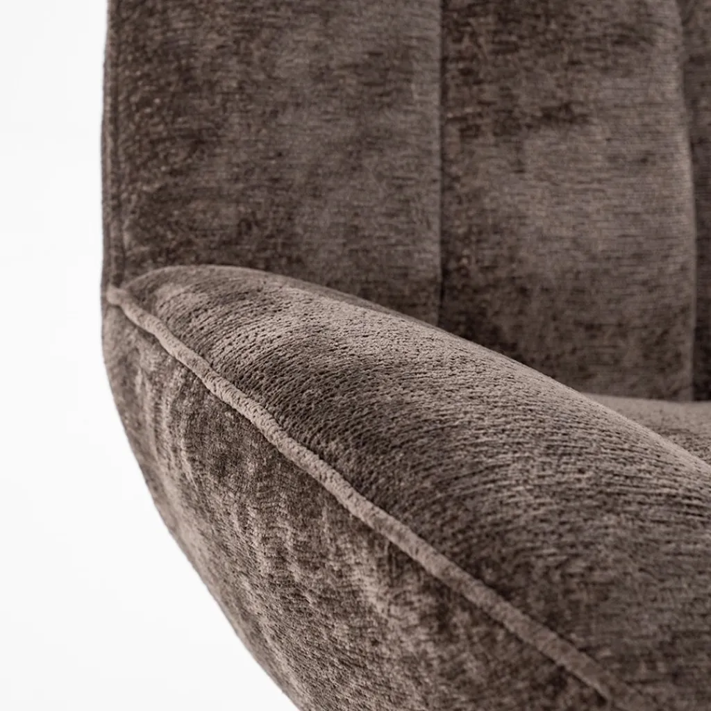 Straluma Stoffen fauteuil Derby bruin draaibaar> Fauteuils