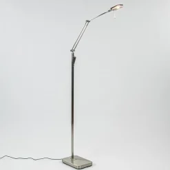 Straluma Strak klassieke leeslamp nikkel met dimbaar LED> Vloerlampen|Leeslampen