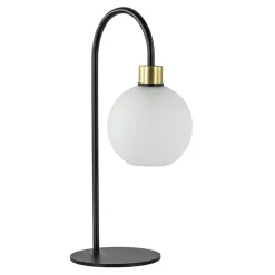 Straluma Strak klassieke tafellamp zwart met opaal glas> Tafellampen|Luxe Verlichting