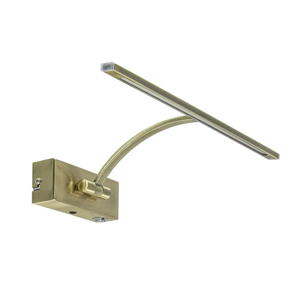 Straluma Strak klassieke wandlamp brons dimbaar LED> Wandlampen|Kantoorverlichting