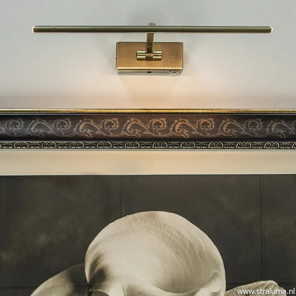 Straluma Strak klassieke wandlamp brons dimbaar LED> Wandlampen|Kantoorverlichting