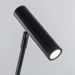 Straluma Strakke zwarte design vloerlamp LED> Vloerlampen|LED Leeslampen