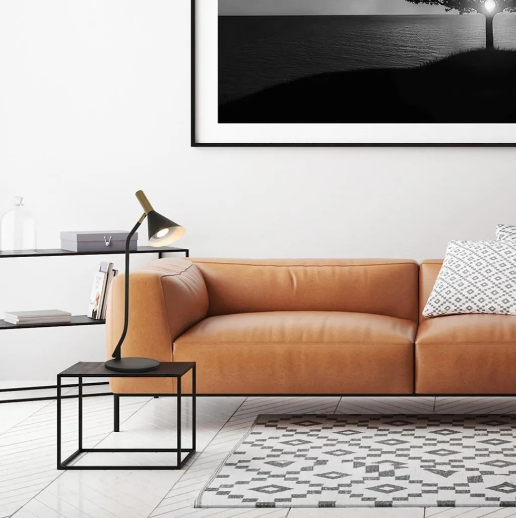 Straluma Tafellamp Anne's choice mat zwart met goud> Tafellampen|Bureaulampen