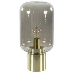 Straluma Tafellamp Arturan messing + smoke glas> Tafellampen|Light and Living