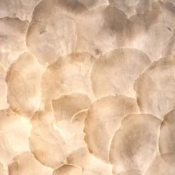 Straluma Tafellamp ball 30 cm rond creme schelpen><noscript><img width=