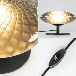 Straluma Tafellamp Bottega 30 zwart/smoke glas><noscript><img width=