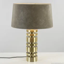 Straluma Tafellamp Desley voet z/kap matgoud> Lampenvoeten|Light and Living