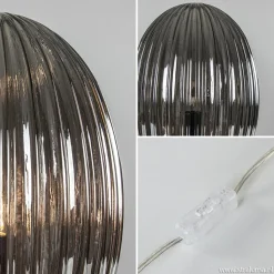 Straluma Tafellamp Egg Rib smoke glas><noscript><img width=