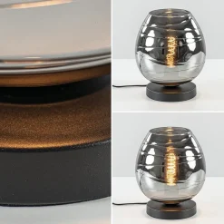 Straluma Tafellamp Fantasy laag zwart + smoke glas><noscript><img width=