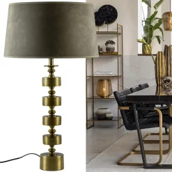 Straluma Tafellamp Gody antiek brons exclusief kap><noscript><img width=