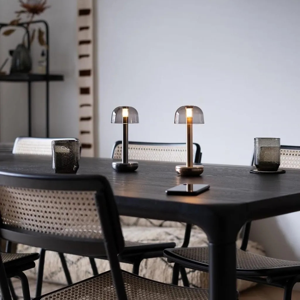 Straluma Tafellamp Humble Two goud/smoke oplaadbaar> Tafellampen|Keukenverlichting