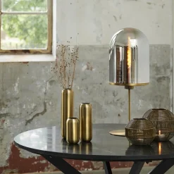 Straluma Tafellamp Maverick antiek brons met smoke glas><noscript><img width=