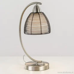 Straluma Tafellamp met zwarte draad kap> Draadlampen|Woonkamerlampen