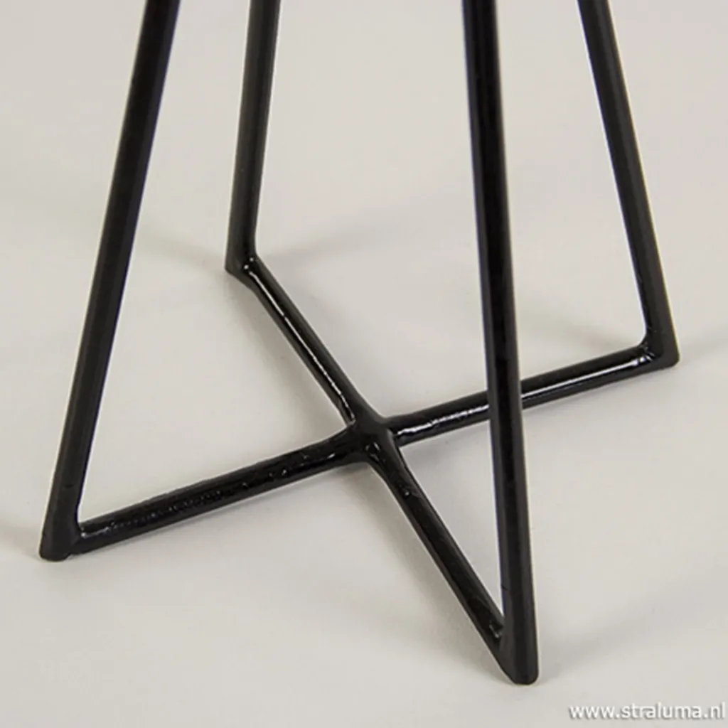 Straluma Tafellamp metaal met schelpen kap> Schelpenlampen|Woonkamerlampen