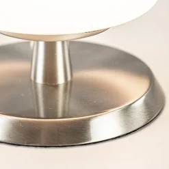 Straluma Tafellamp nikkel/glas met touchdimmer><noscript><img width=