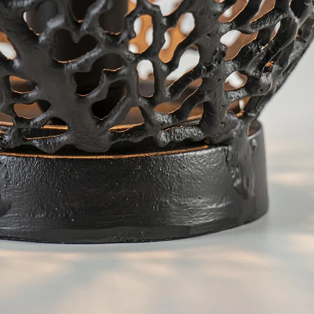 Straluma Tafellamp Sinula zwart gevlochten staal> Light and Living|Woonkamerlampen