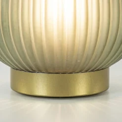 Straluma Tafellamp Tajera op batterij donker groen/goud><noscript><img width=