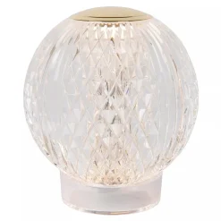 Straluma Tafellamp transparant/goud oplaadbaar><noscript><img width=