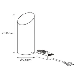 Straluma Tafellamp uplighter mat wit met goud><noscript><img width=
