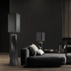 Straluma Tafellamp zwart keramiek inclusief kap zwart/goud><noscript><img width=