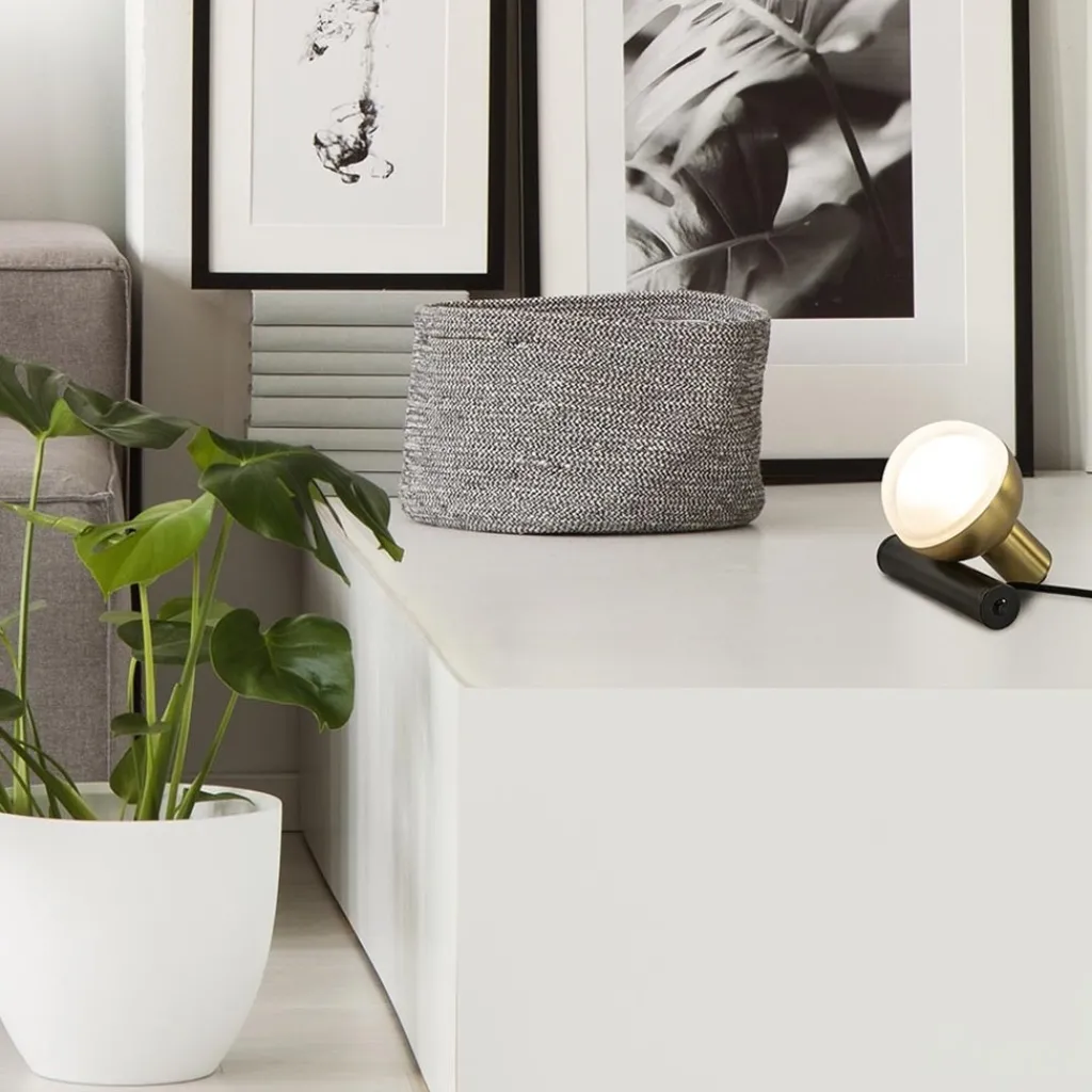 Straluma Tafel/wandlamp Drop zwart/goud> Tafellampen|Wandlampen