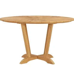 Straluma Teak houten buitentafel rond 130 cm> Eettafels