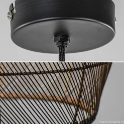 Straluma Trendy draad hanglamp Meya zwart/goud><noscript><img width=