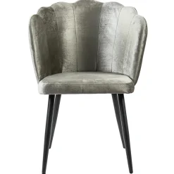 Straluma Trendy eetkamerstoel velours met zwarte poot> Eetkamerstoelen