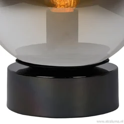 Straluma Trendy glazen tafellamp smokey><noscript><img width=