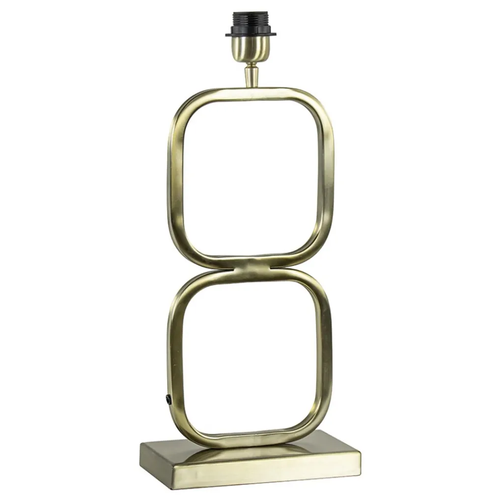 Straluma Trendy lampvoet Lutika licht goud exclusief kap> Tafellampen|Lampenvoeten