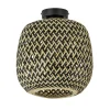 Straluma Trendy plafondlamp bamboe naturel/zwart> Woonkamerlampen|Tienerkamerlampen