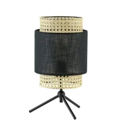 Straluma Trendy tafellamp driepoot zwart met webbing> Tafellampen|Driepoot lampen