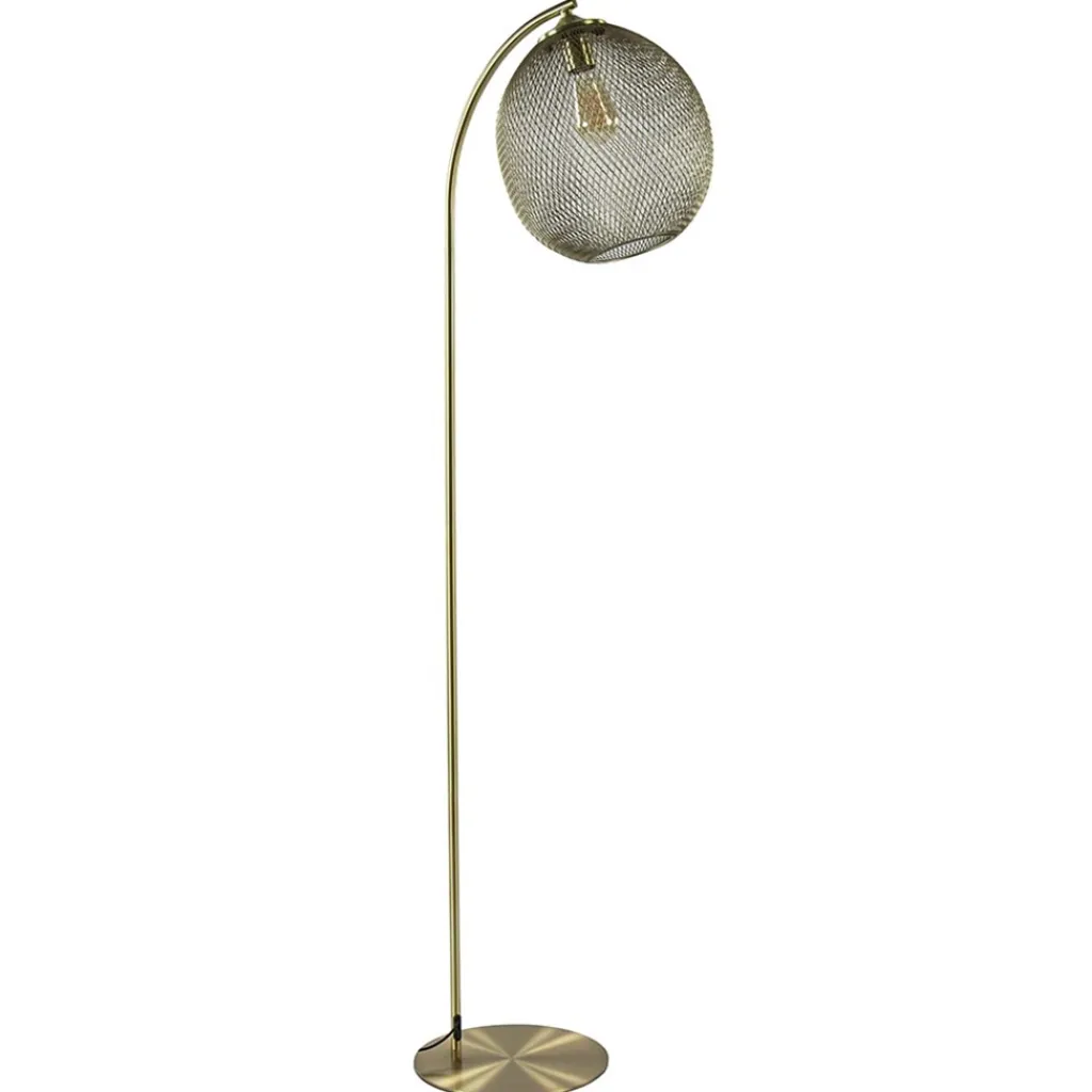 Straluma Trendy vloerlamp Moroc goud Light and Living> Light and Living|Woonkamerlampen